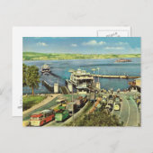 Historische Schiffe Autofähre über den Bodensee Postkarte (Vorne/Hinten)