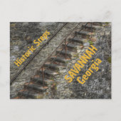 Historische Schritte von Savannah Georgia Fotograf Postkarte (Vorderseite)
