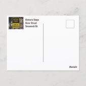 Historische Schritte von Savannah Georgia Fotograf Postkarte (Rückseite)