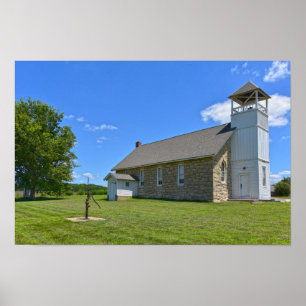 Historische Schule Buck Creek, Perry, Kansas Poster