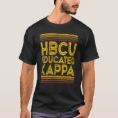 Historische Schwarze Uni Alumni HBCU Educated KAPP T-Shirt (Vorderseite)