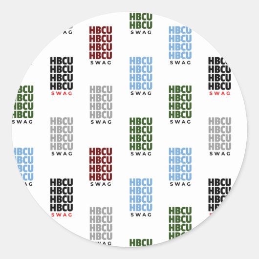 Historische Schwarze Uni und Universitäten HBCU Runder Aufkleber (Vorderseite)