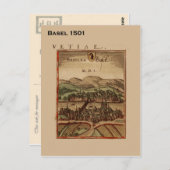 Historische Schweiz, Basel 1501 Postkarte (Vorne/Hinten)