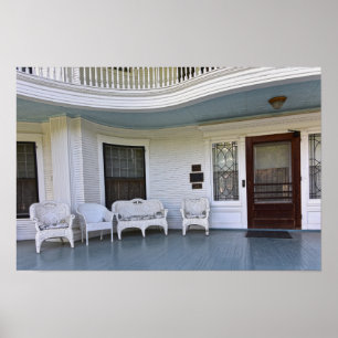Historische Seelye-Villa Abilene, Kansas, Veranda Poster