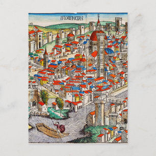 Historische Sehenswürdigkeit von Florenz in Italie Postkarte