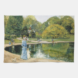 Historische Sicht auf den Central Park (New York) Geschirrtuch