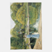 Historische Sicht auf den Central Park (New York) Geschirrtuch (Vertikal)