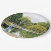 Historische Sicht auf den Central Park (New York) Pappteller (Schrägansicht)