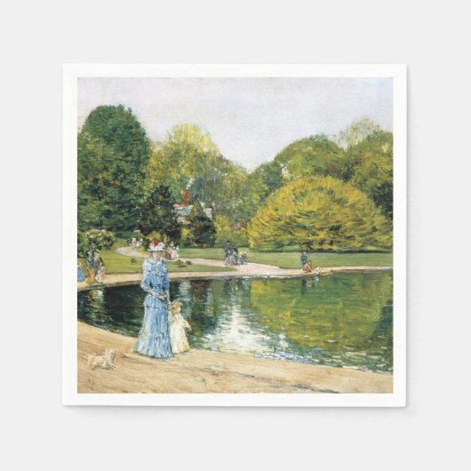 Historische Sicht auf den Central Park (New York) Serviette (Vorderseite)