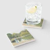 Historische Sicht auf den Central Park (New York) Steinuntersetzer (Seitenansicht)