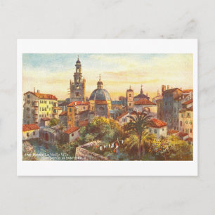Historische Skyline von San Remo, Italien Postkarte