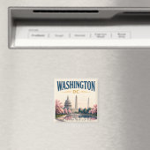 Historische Skyline von Washington DC Magnet (In Situ (Geschirrspüler))