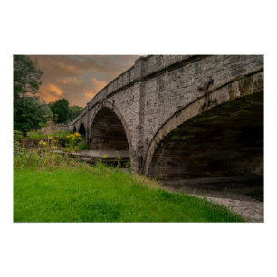 Historische St. Asaph-Brücke über den Elwy Poster