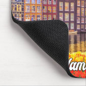 Historische Stadt Amsterdam, Niederlande Mousepad (Ecke)