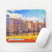 Historische Stadt Amsterdam, Niederlande Mousepad (Mit Mouse)