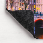 Historische Stadt Amsterdam, Niederlande Mousepad (Ecke)
