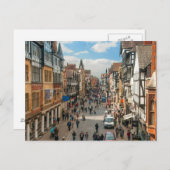 Historische Stadt Chester England Vereinigtes Köni Postkarte (Vorne/Hinten)