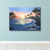 Historische Stadt Lahaina Canvas Print Leinwanddruck (Insitu (Holzboden))