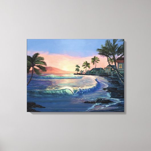 Historische Stadt Lahaina Canvas Print Leinwanddruck (Vorderseite)