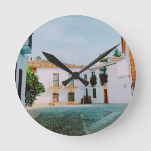 Historische Stadt Ronda Runde Wanduhr