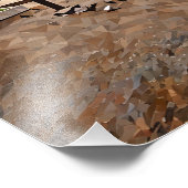 Historische Stadtmauer mit Fütternd Taube Fotodruck (Ecke)