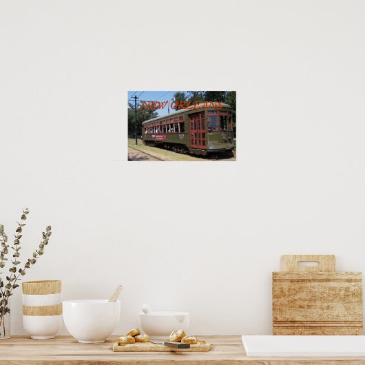 Historische Straßenbahn Poster (Küche)