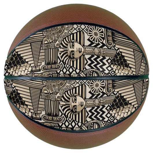 Historische Symbole Tattoo-Style Basketball (Vorderseite)