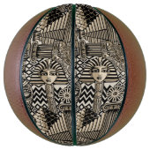 Historische Symbole Tattoo-Style Basketball (Vertikal)