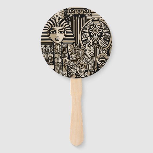 Historische Symbole Tattoo-Style Fächer (Vorderseite)