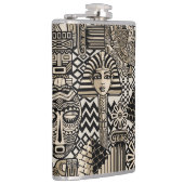 Historische Symbole Tattoo-Style Flachmann (Rechts)