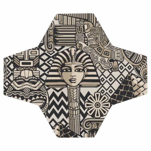 Historische Symbole Tattoo-Style Fußball (Flach)