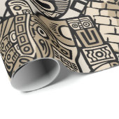 Historische Symbole Tattoo-Style Geschenkpapier (Rolleneckpunkt)