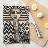 Historische Symbole Tattoo-Style Geschirrtuch (Viertel Falte)