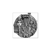 Historische Symbole Tattoo-Style Gummistempel (Prägung)