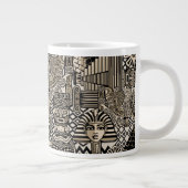 Historische Symbole Tattoo-Style Jumbo-Tasse (Rechts)