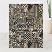 Historische Symbole Tattoo-Style Karte (Vorderseite)