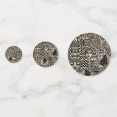 Historische Symbole Tattoo-Style Konfetti (Rückseiten)