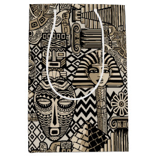 Historische Symbole Tattoo-Style Mittlere Geschenktüte