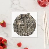 Historische Symbole Tattoo-Style Serviette (Beispiel)