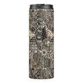 Historische Symbole Tattoo-Style Thermosbecher (Rückseite)