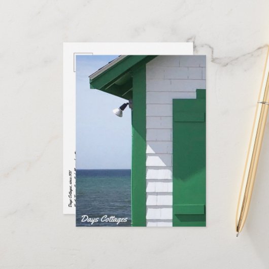 Historische Tage Hütten Postkarte (Vorderseite/Rückseite Beispiel)