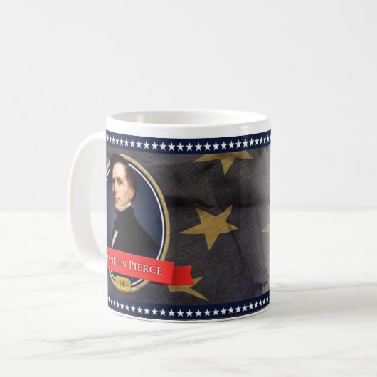 Historische Tasse Franklin Pierce (Vorderseite Links)