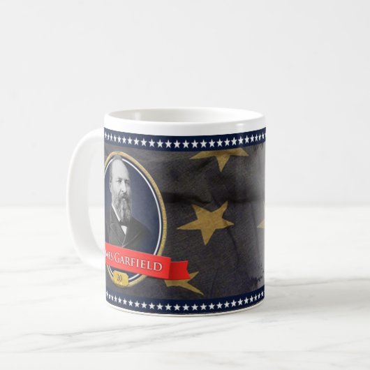 Historische Tasse James Garfield (Vorderseite Links)
