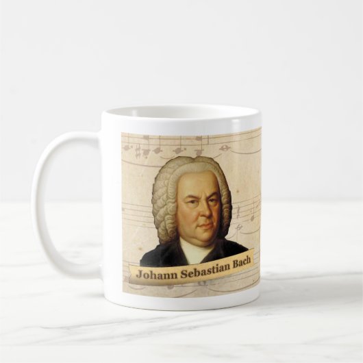 Historische Tasse Johann Sebastian Bach (Links)