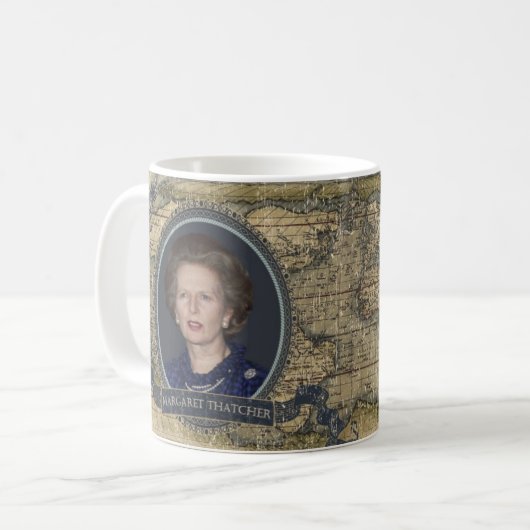 Historische Tasse Margaret Thatcher (Vorderseite Links)
