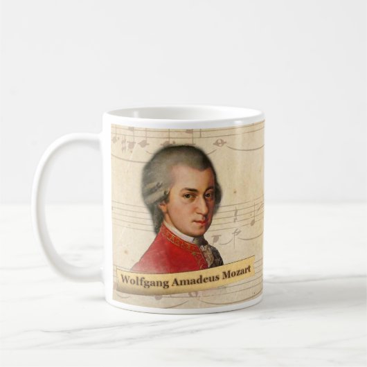 Historische Tasse Wolfgang Amadeus Mozart (Links)