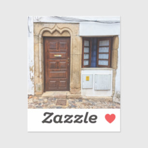 Historische Tür Portugals Aufkleber