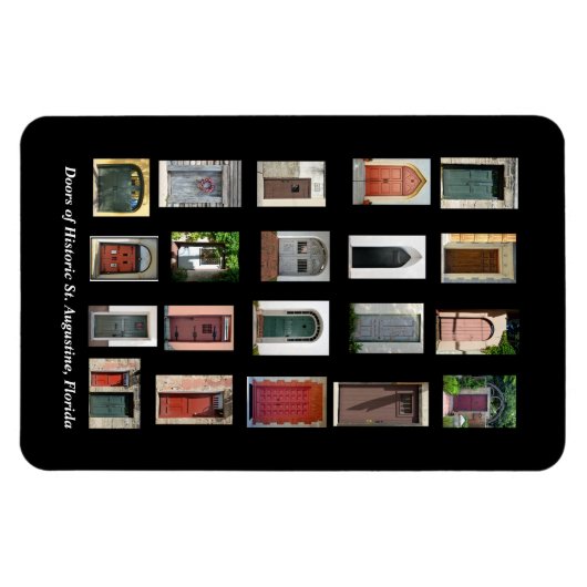 Historische Türe von St. Augustine, Florida Magnet (Horizontal)