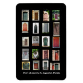 Historische Türe von St. Augustine, Florida Magnet (Vertikal)