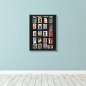 Historische Türen von St. Augustine, Florida Leinwanddruck (Insitu (Holzboden))